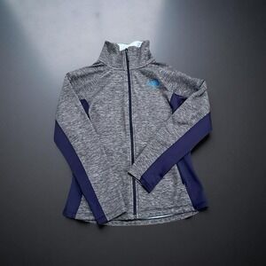 The North Face Agave Jacket Full Zip Grey Heather/Navy Blue Women Medium EUC